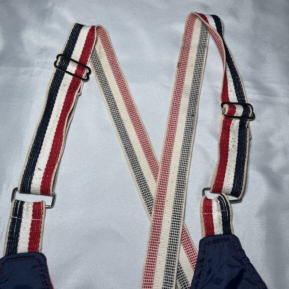 Vintage Polaris Men's Snowpant Bibs Size S Blue Red 70s Snowmobiling **READ** - Picture 10 of 12